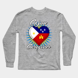 Cajun Caregiver (white font) Long Sleeve T-Shirt